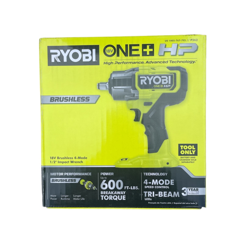 ONE+ HP 18V Brushless Cordless 4-Mode 1/2 in. Impact Wrench (Tool Only)