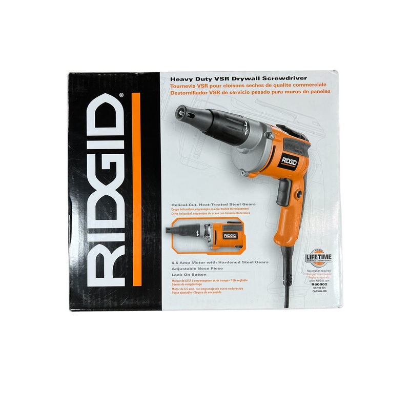 RIDGID 6.5 Amp Corded 1/4 in. Heavy-Duty VSR Drywall Screwdriver