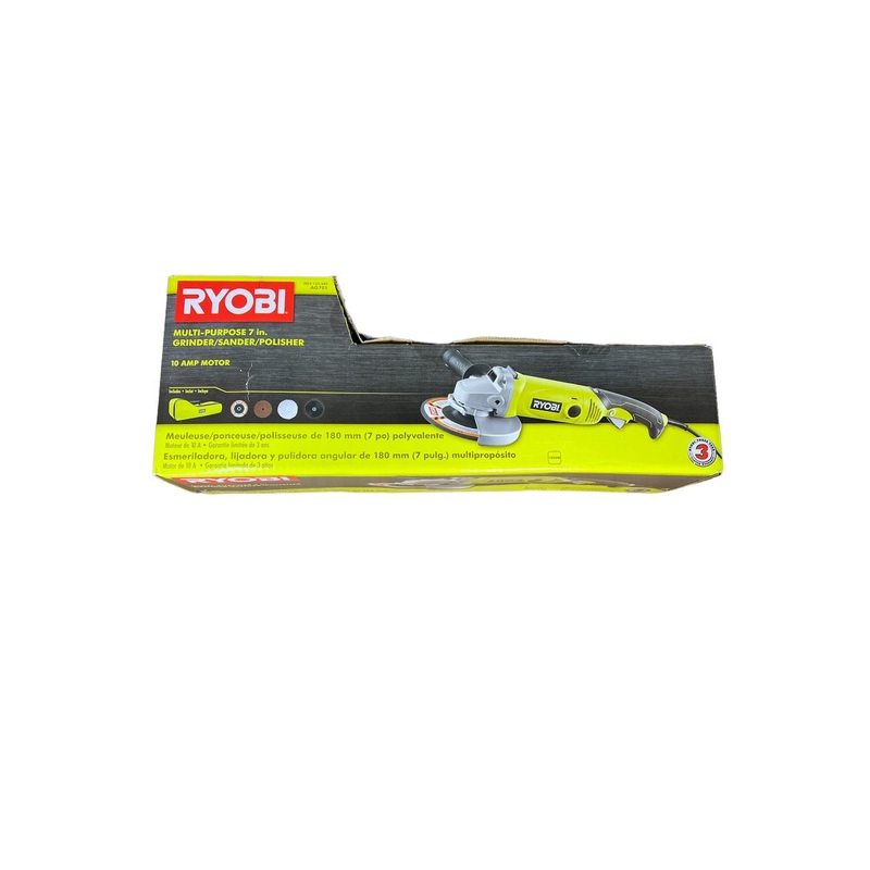 RYOBI 7 in. 10 Amp Angle Grinder