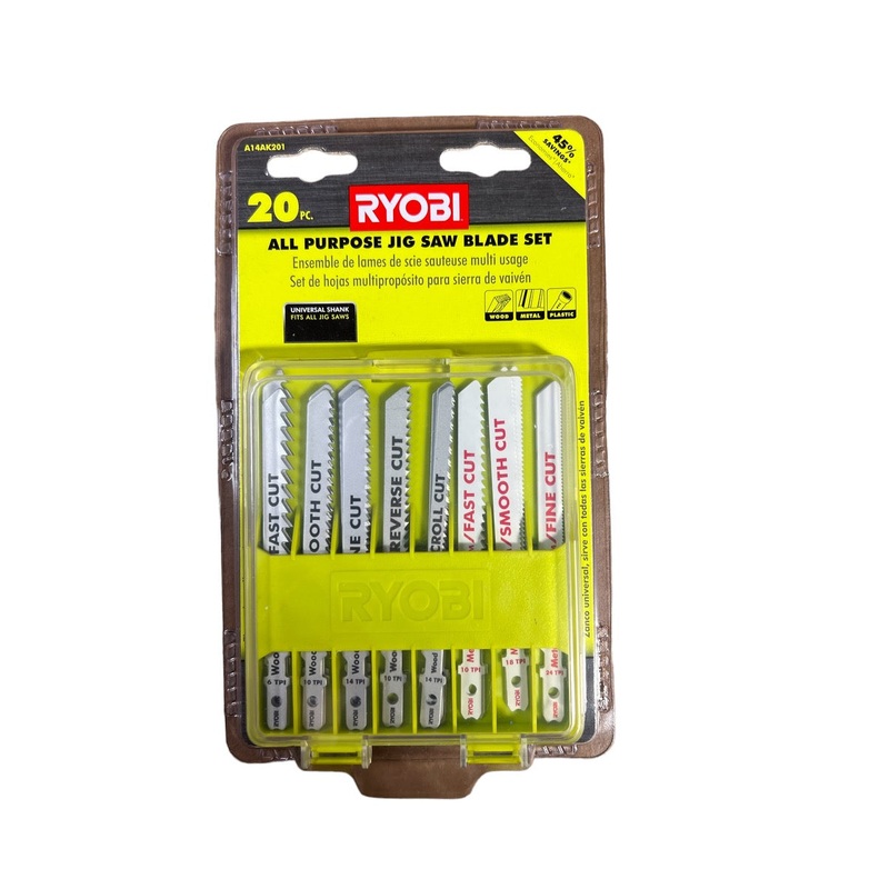 RYOBI All Purpose Jig Saw Blades (20-Piece)