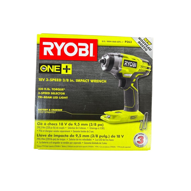 18-Volt ONE+ Cordless 3/8 in. 3-Speed Impact Wrench (Tool Only)
