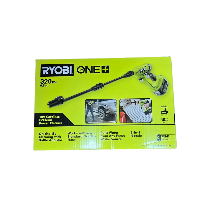 18-Volt ONE+ EZClean 320 PSI 0.8 GPM Cordless Cold Water Power Cleaner with Battery and Charger