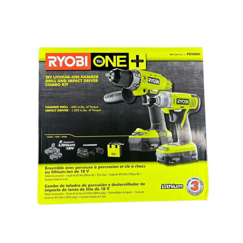 18-Volt ONE+ Hammer Drill and Impact Driver Combo Kit