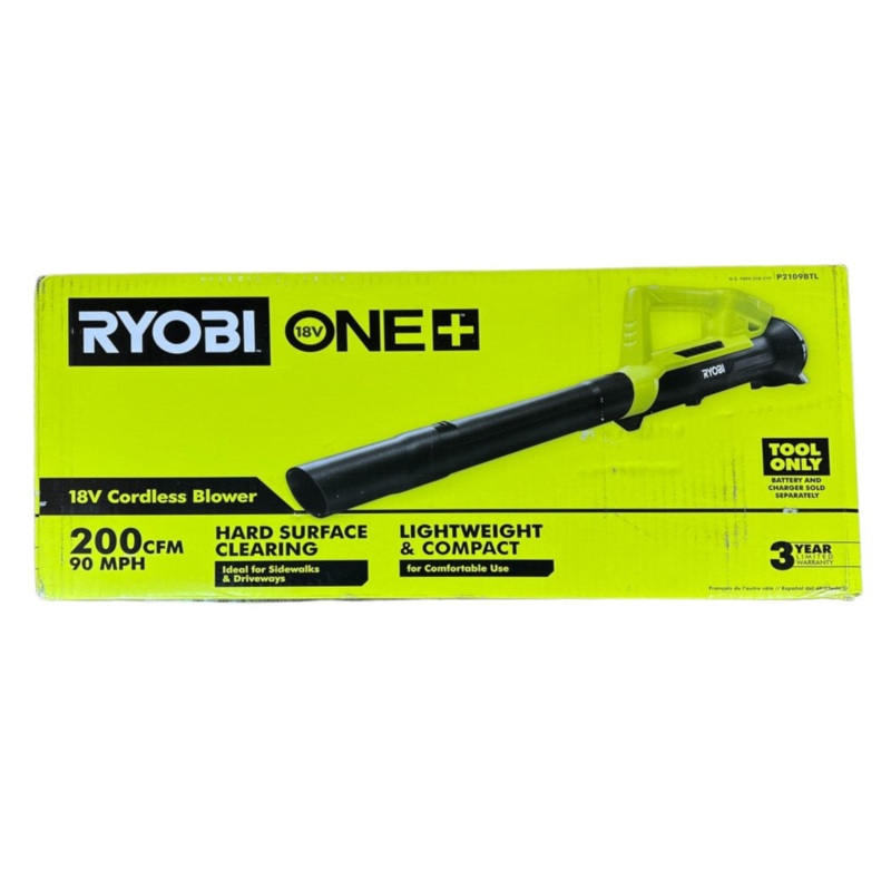 18-Volt ONE+ Lithium-Ion Cordless 90 MPH 200 CFM Leaf Blower/Sweeper(Tool Only)