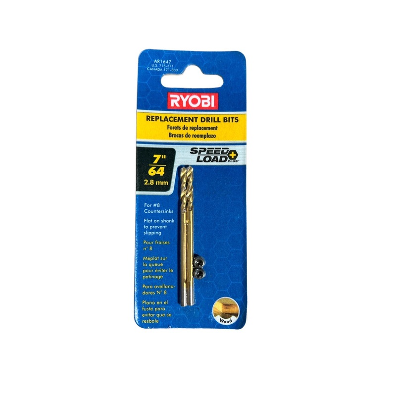 CLEARANCE RYOBI 7/64 In. Replacement Drill Bits (4-Piece)