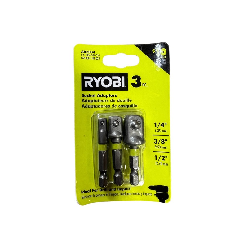 Impact Rated Socket Adaptor Set (3-Piece)