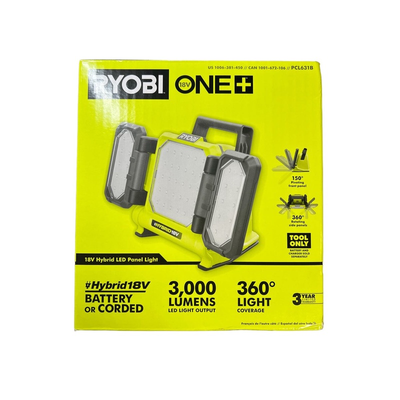 ONE+ 18-Volt Cordless Hybrid LED Panel Light (Tool Only)