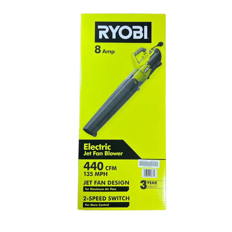 RYOBI 135 MPH 440 CFM 8 Amp Corded Electric Jet Fan Blower