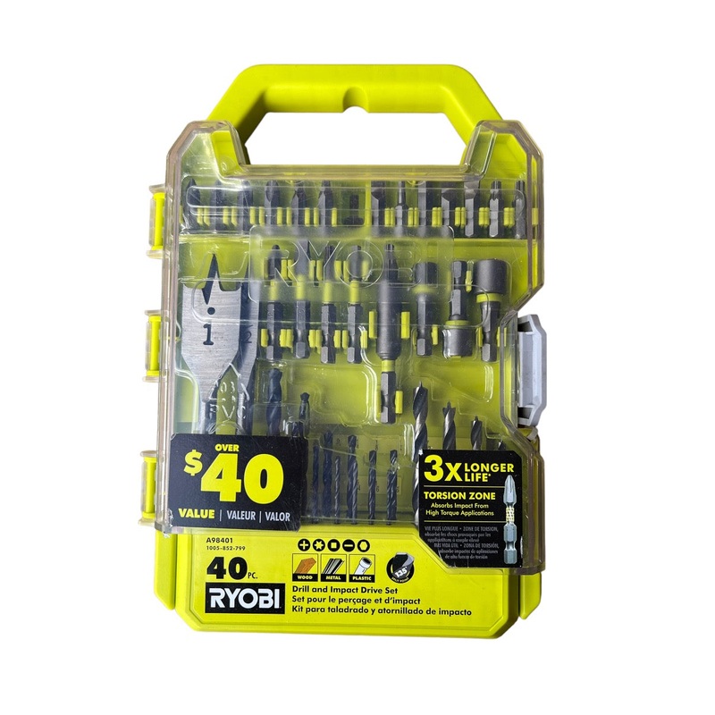 RYOBI Drill and Impact Drive Kit (40-Piece)