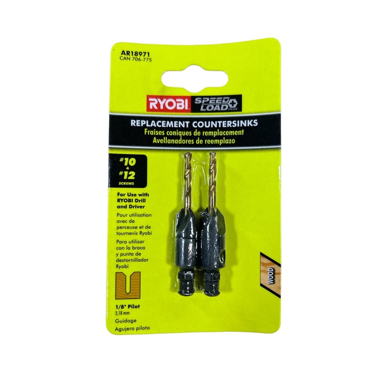 SpeedLoad+ Combo #10 and #12 Pilot Countersink Bits