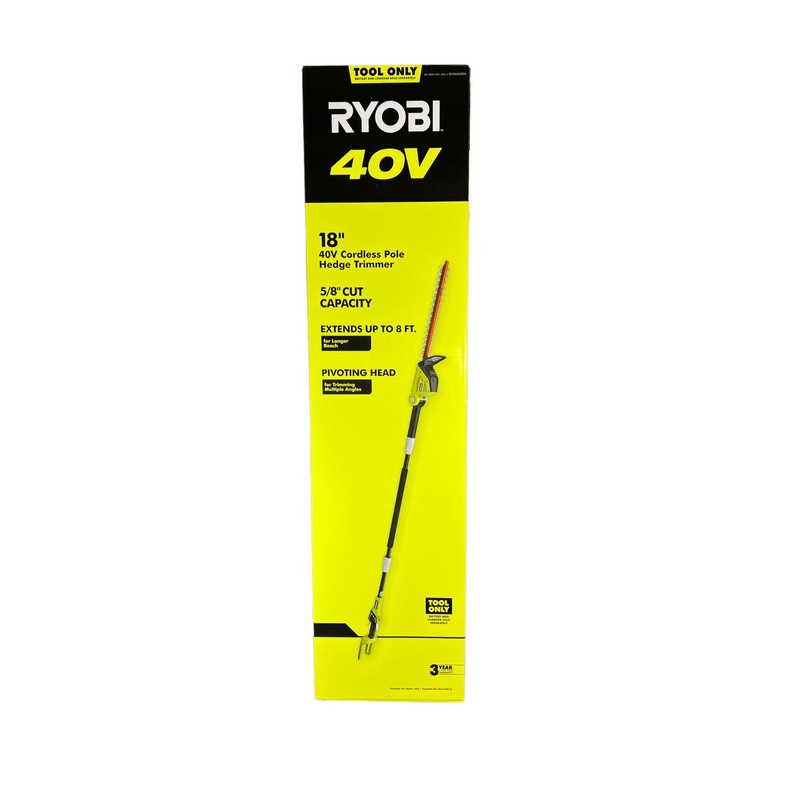 18 in. 40-Volt Lithium-Ion Cordless Pole Hedge Trimmer (Tool-Only)