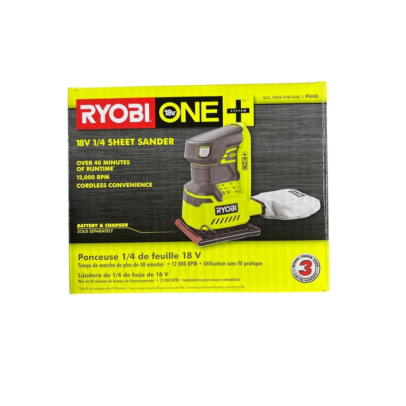 18-Volt Cordless ONE+ 1/4 Sheet Sander