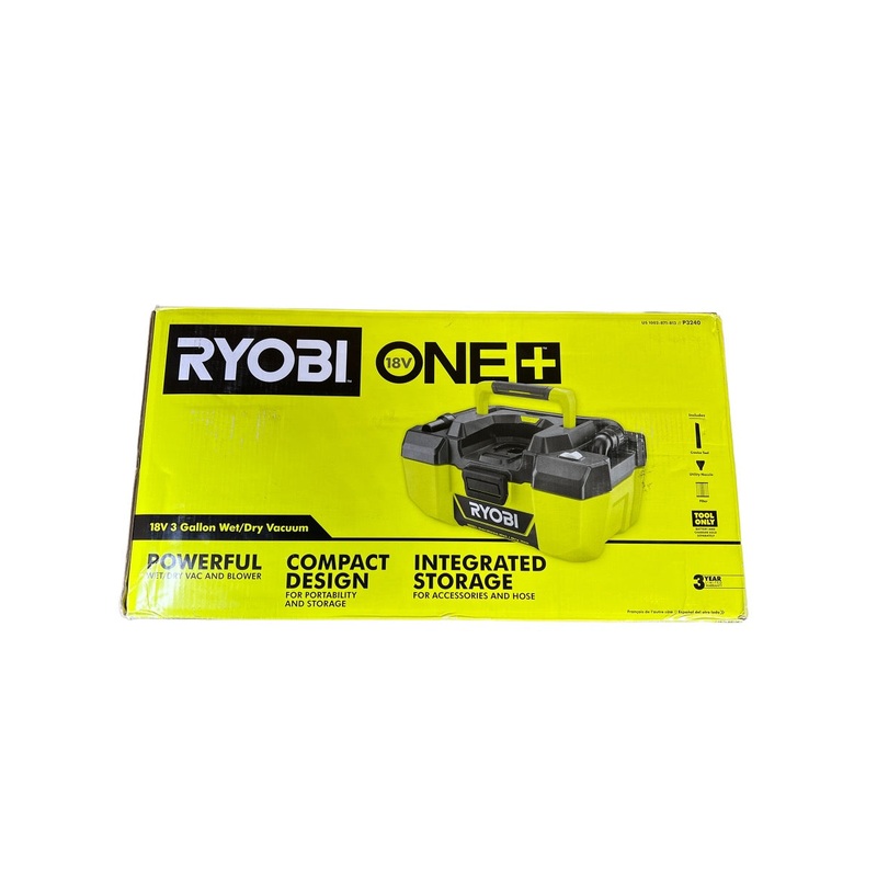 18-Volt ONE+ 3 Gal. Project Wet/Dry Vacuum with Accessory Storage (Tool Only)
