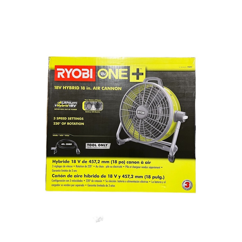 18-Volt ONE+ Hybrid 18 in. Air Cannon Drum Fan - Factory Reconditioned