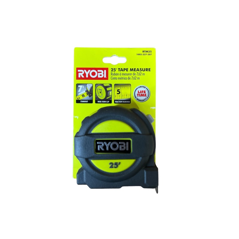 25 ft. Tape Measure with Overmold and Wireform Belt Clip