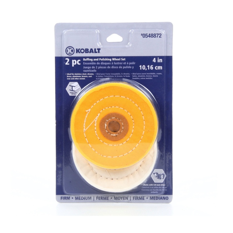 4 in. Buffing and Polishing Wheel Set (2-Piece)