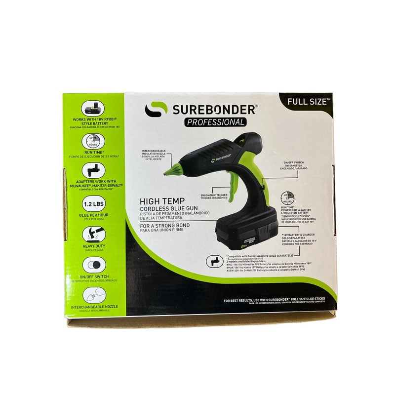 CLEARANCE PRO2-60 Watt 18-Volt Cordless Professional Heavy Duty Hot Glue Gun (TOOL ONLY) RYOBI ONE+ Compatible