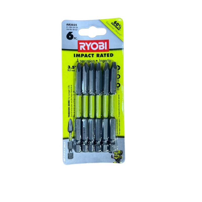Impact Rated Bi-Metal 3-1/2 in. Driving Assortment Bit Set (6-Piece)