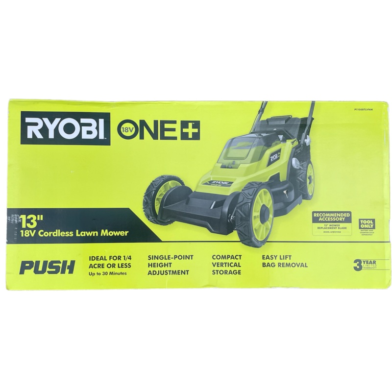 ONE+ 18-Volt 13 in. Cordless Battery Walk Behind Push Lawn Mower (Tool Only)