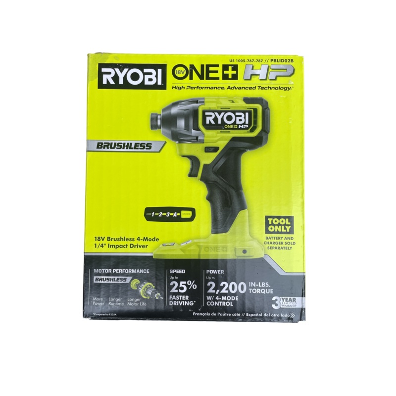 ONE+ HP 18-Volt Brushless Cordless Compact 1/4 in. 4-Mode Impact Driver (Tool Only)