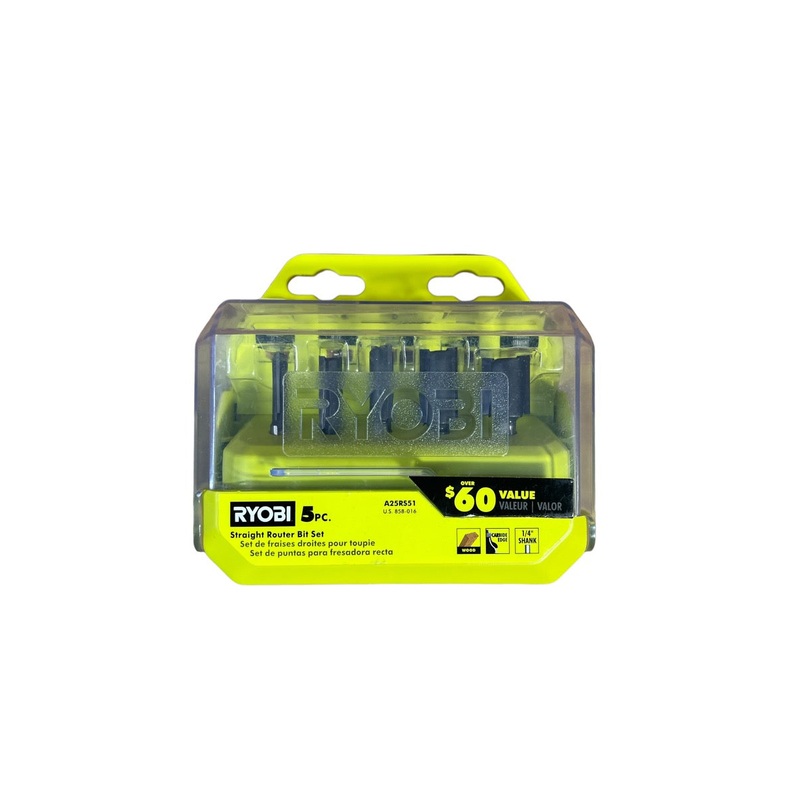 Straight Router Bit Set (5-Piece)