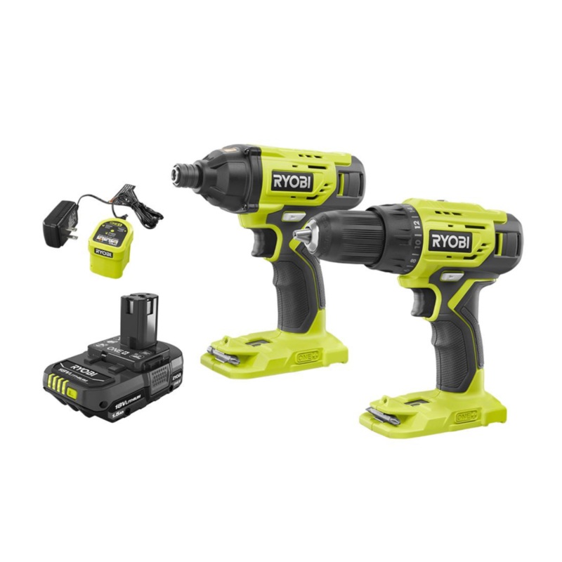 18-Volt ONE+ 1/2 in. Drill/Driver and 1/4 in. Impact Driver Combo Kit