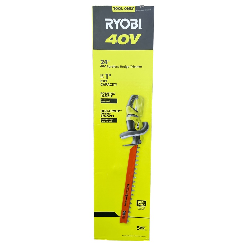 24 in. 40-Volt Lithium-Ion Cordless Battery Hedge Trimmer (Tool Only)