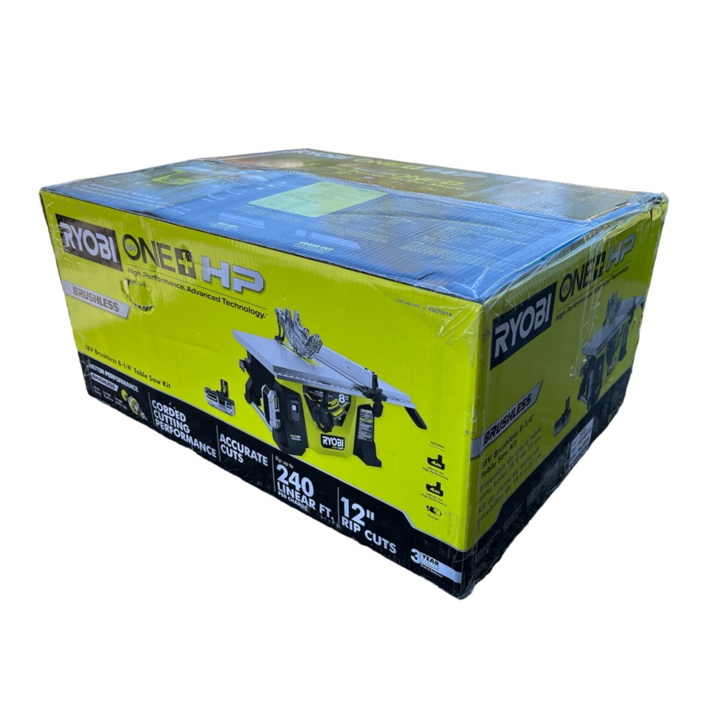 ONE+ HP 18V Brushless Cordless 8-1/4 in. Compact Portable Jobsite Table Saw Kit with (2) 4.0 Ah Batteries and Charger