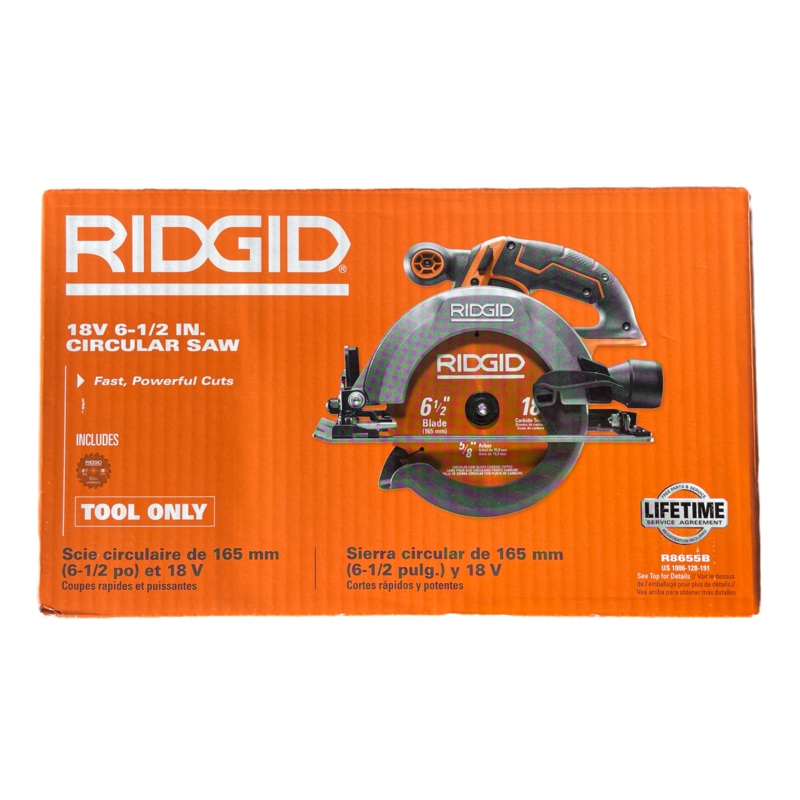 RIDGID 18V Cordless 6 1/2 in. Circular Saw (Tool Only)