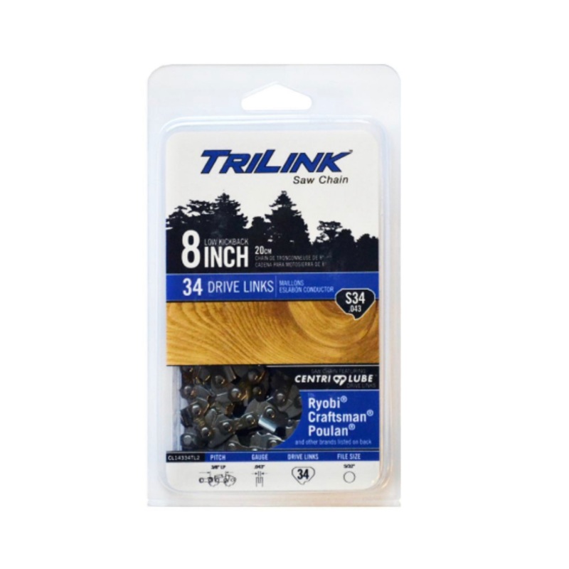 TriLink 8 in. Replacement Chainsaw Chain S34