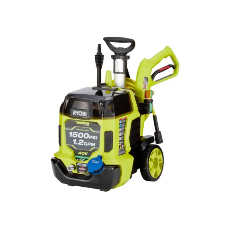 40-Volt HP Brushless Whisper Series 1500 PSI 1.2 GPM Cold Water Electric Pressure Washer (Tool Only)