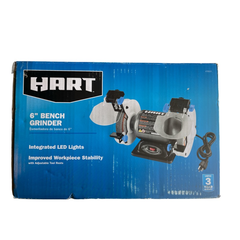 HART 2.1 Amp 6 in. Grinder with LED Lights