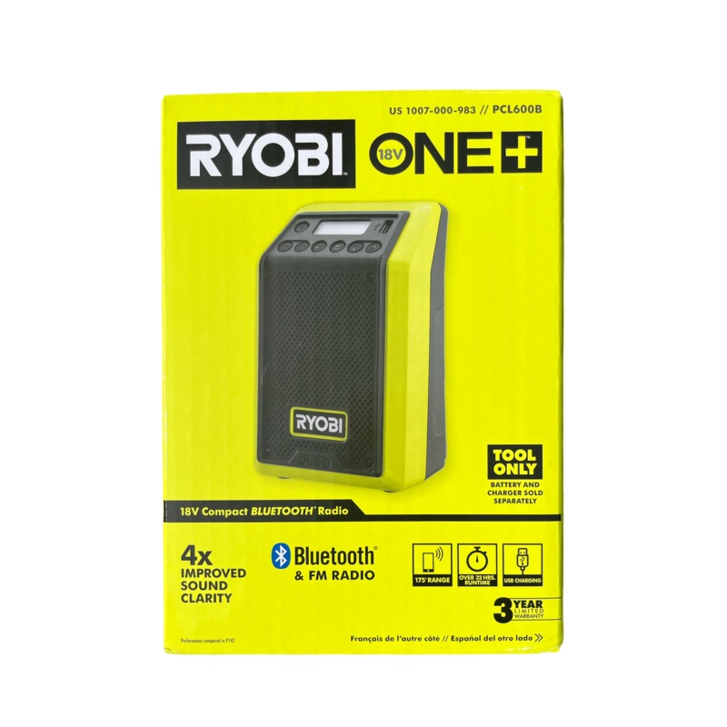 ONE+ 18-Volt Cordless Compact Radio with Bluetooth (Tool Only)