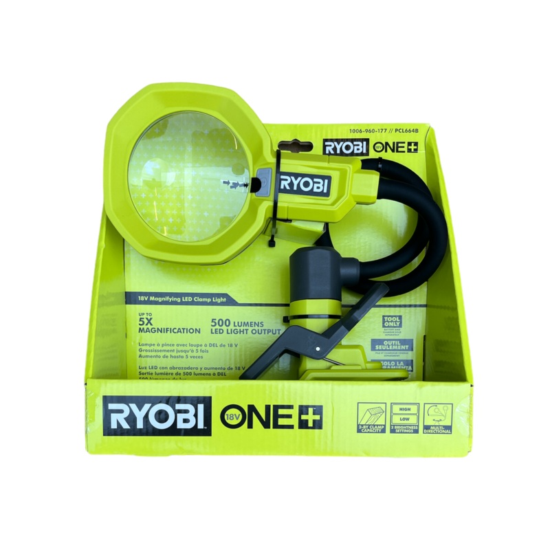 ONE+ 18-Volt Cordless Flexible Magnifying LED Clamp Light (Tool Only)