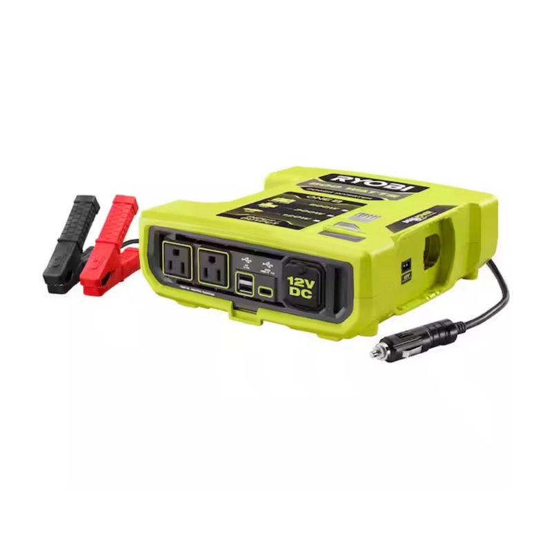 ONE+ 18V 800-Watt Max 12V Automotive Power Inverter with Dual USB Ports - Factory Reconditioned