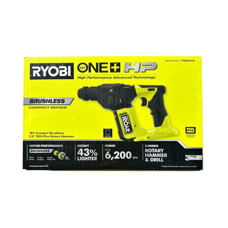 ONE+ HP 18-Volt Brushless Cordless Compact 5/8 in. SDS Rotary Hammer (Tool Only)