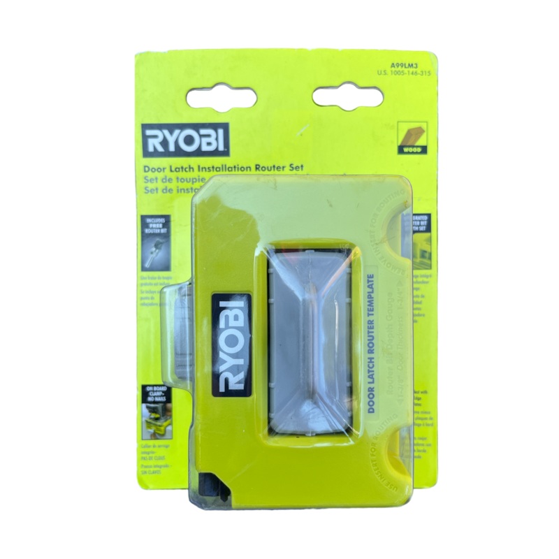 RYOBI Door Latch Installation Router Set with Bit