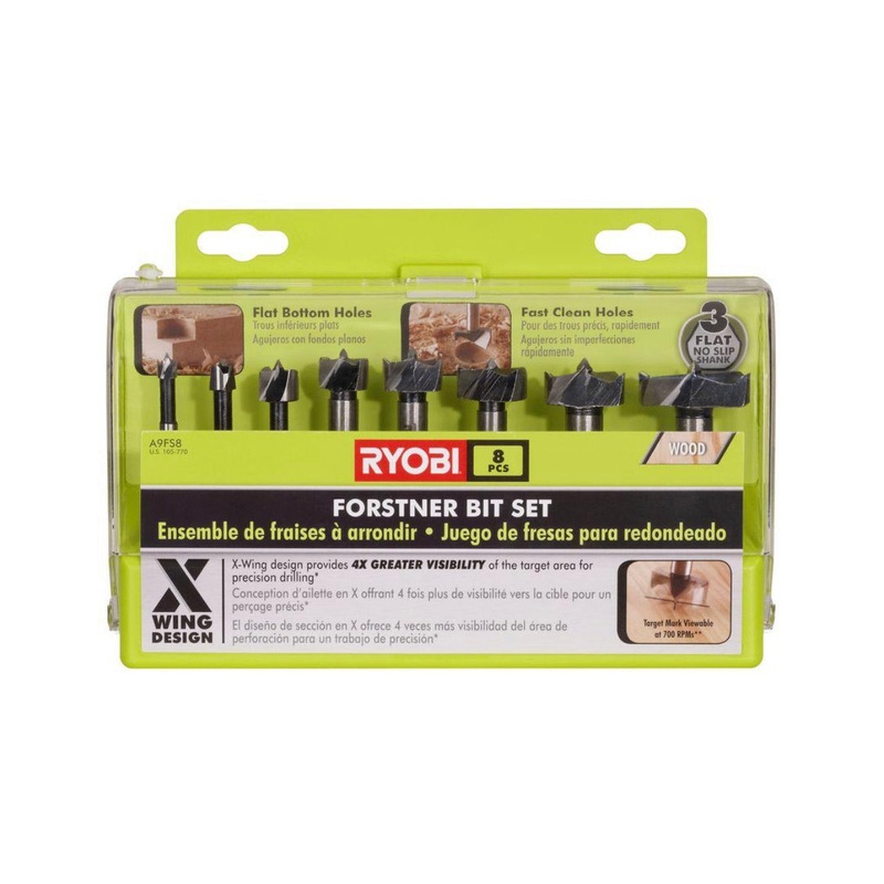 RYOBI Forstner Bit Set (8-Piece)