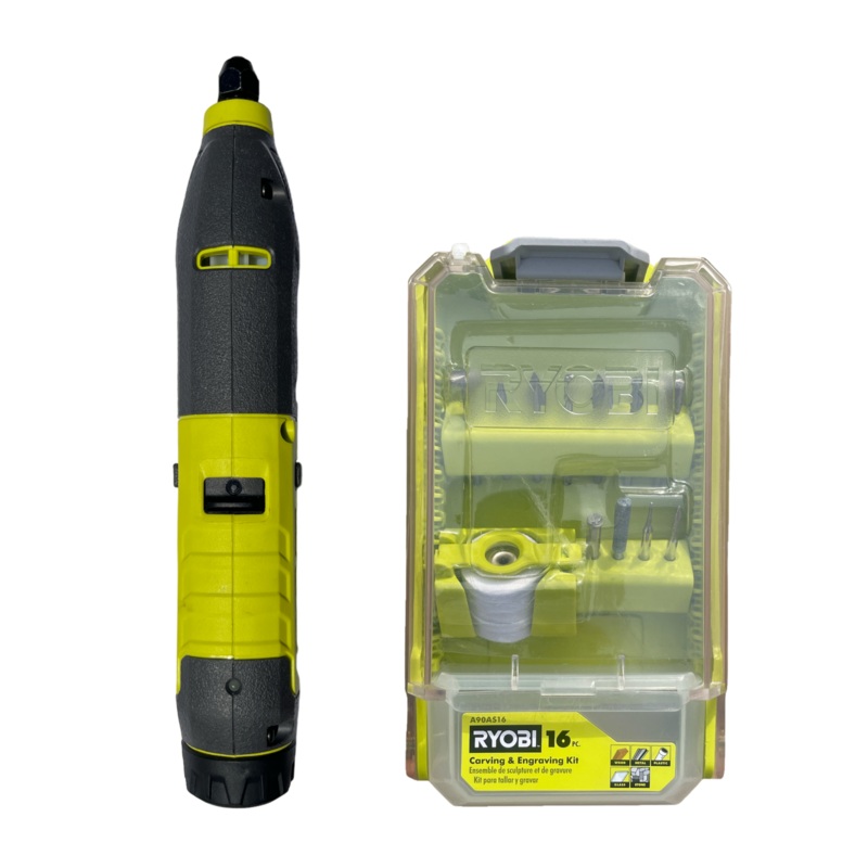 RYOBI FVH51 USB Lithium Power with Carver 16-Piece Carving and Engraving Kit (Tool Only) - Factory Reconditioned
