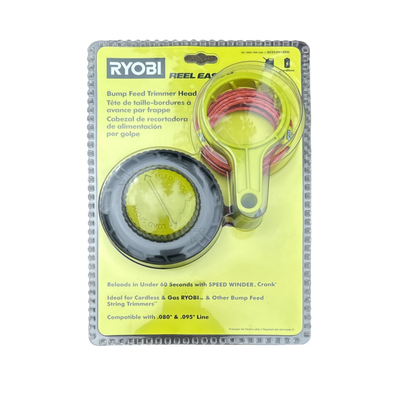 RYOBI REEL EASY+ Bump Feed Trimmer Head with Speed Winder