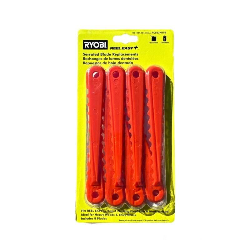 RYOBI REEL EASY + Serrated Blade Replacements (8-Pack)