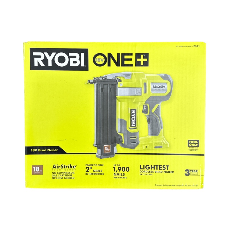 ONE+ 18-Volt Cordless AirStrike 18-Gauge Brad Nailer (Tool Only)