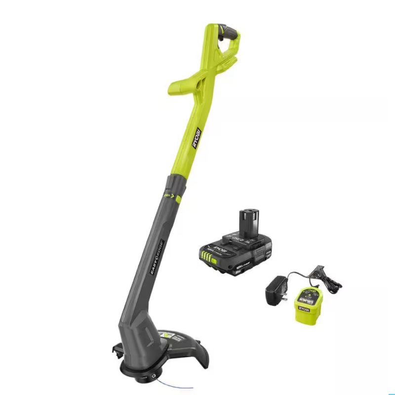 ONE+ 18V 10 in. Cordless Battery String Trimmer/Edger with 2.0 Ah Battery and Charger - Factory Reconditioned