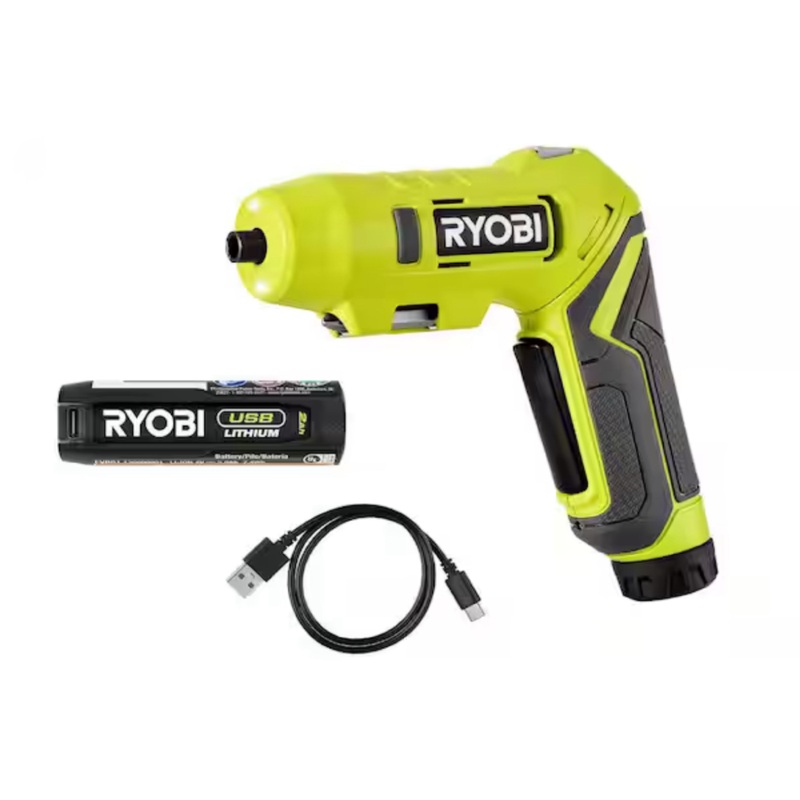 RYOBI USB Cordless Lithium Screwdriver Kit - Factory Reconditioned