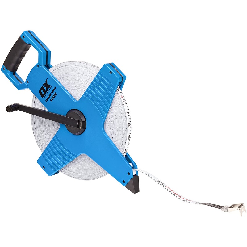OX Trade Open Reel Tape Measure - 100m / 330ft - OX-T023510