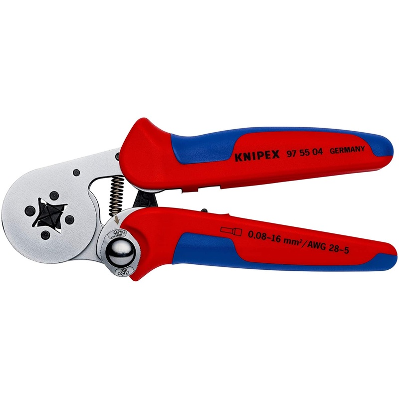Self-Adjusting Crimping Pliers for wire ferrules with lateral access (180 mm)- 97 55 04