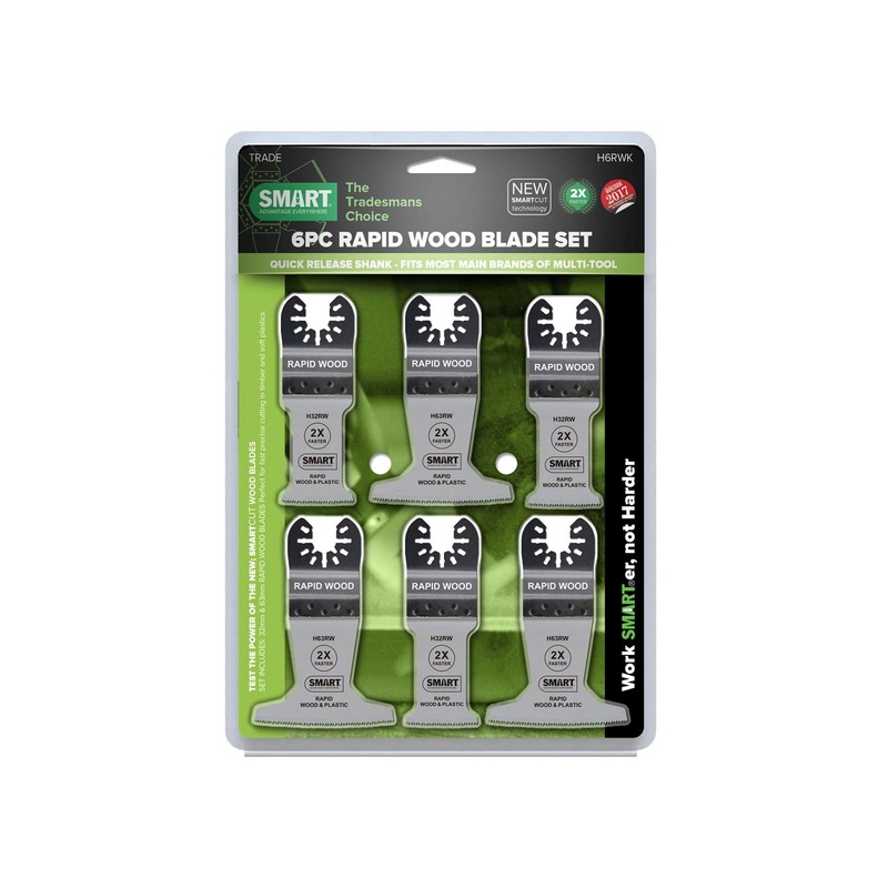 Smart Rapid Wood Blades - 6 Pc Set 3 x 32RW 3 x 63RW - H6RWK
