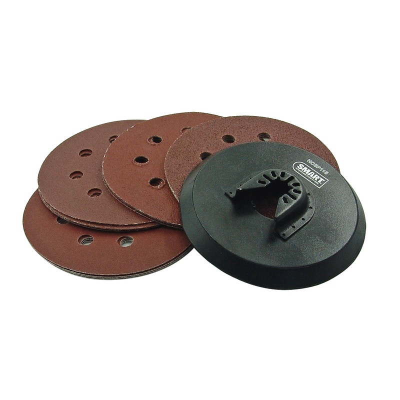 Smart Trade 115mm Circular Sanding Pad + 15 Mixed Sheets - HSC115K