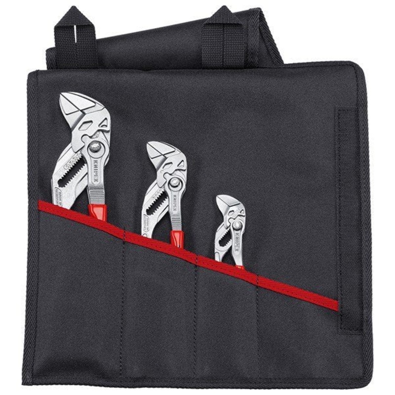 Knipex 3 Piece Lock Button Waterpump Grip Wrench Plier Set (125, 180 & 250mm) - 00 19 55 S6