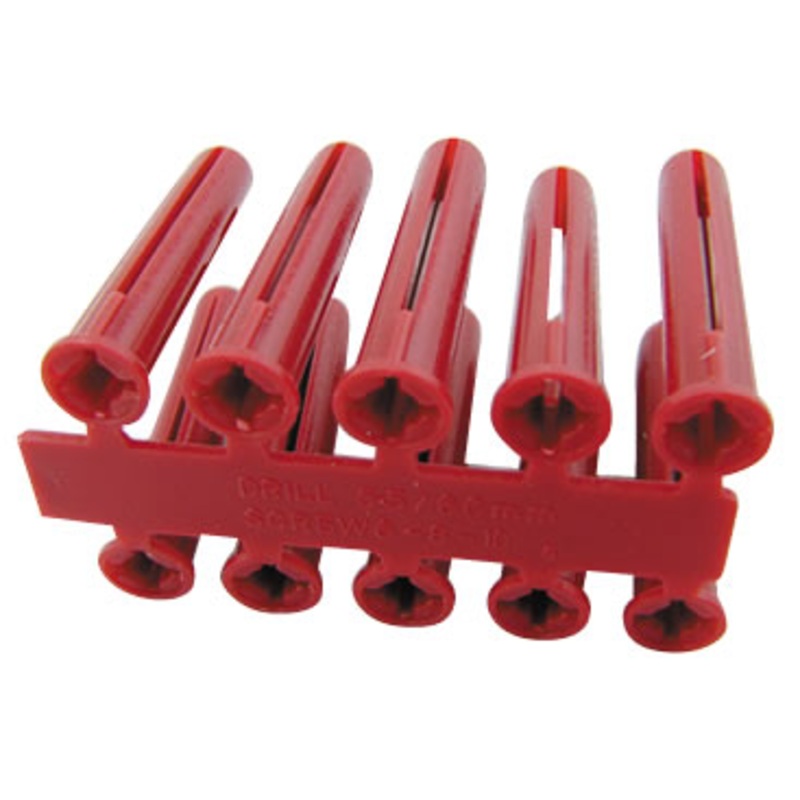 Plastic Wall Plugs 100 per box 30mm length